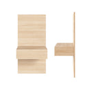 Nexera - Ensemble de 2 panneaux d'extension pour table de nuit flottante Milano, Chêne Blond Naturel-Conçu et fabriqué au Canada avec des matériaux certifiés CARB II/FSC en panneaux de particules et MDF