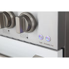 Kucht - 48 po Série KNG Cuisinière Pro Style au gaz naturel - Acier inoxydable/Blanc-Cuisinière entièrement en acier inoxydable avec poignée professionnelle pour une expérience culinaire optimale