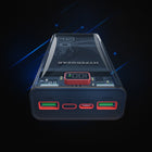 Banque d'alimentation portable transparente 20000 mAh USB-C à port unique de 20W et double port USB-A de 18W d'HyperGear-Sortie USB-C PD : 20 W maximum (5 V/3 A, 9 V/2,22 A)