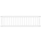 PawHut - Barrière pour Chien 26"-37" L avec Barrière pour Animal de Compagne 10" H et 2 Extensions - Blanc-Largeur réglable adaptée aux portes, couloirs et espaces étroits