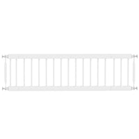 PawHut - Barrière pour Chien 26"-37" L avec Barrière pour Animal de Compagne 10" H et 2 Extensions - Blanc-Largeur réglable adaptée aux portes, couloirs et espaces étroits