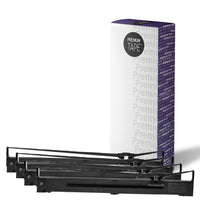 Premium Tape - Epson S015335 FX2190/LQ2090 Comp. Ruban - Noir - Paquet de 4-Compatible