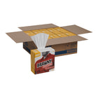 Georgia-Pacific Pro Brawny Professional H600 Serviettes de nettoyage jetables - Paquet de 10-Les serviettes de nettoyage sont composées de fibres naturelles et synthétiques et sont de couleur blanche