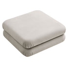 Modway - Jubilee Modulaire Performance Velvet Ottoman - Amande-7
