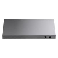 KUCHT KRH480-SS 48 po Hotte sous armoire - avec commandes numériques - 1200 CFM - Acier inoxydable-Deux commandes tactiles numériques à cadran rond assorties aux boutons ronds de toute cuisinière et parfaitement compatibles avec notre thermostat numérique exclusif Horus à cadran présenté sur la série KX