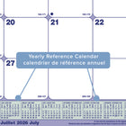 Blueline - Sous-Main Scolaire Mensuel 13 Mois  De Juillet À Juillet – 21 1/4 po L x 16 po l - Bilingue-Deux perforations, coins en vinyle