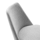 Modway - Lippa Salle à manger pivotante Rembourré Fauteuil d’appoint - Blanc gris clair-9