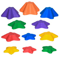 Outsunny - pierres d’équilibre grand format avec dessous antidérapant - multicolore - lot de 11-Un jouet actif et amusant pour permettre aux enfants de développer leur équilibre et leur coordination 