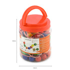 The Original Toy Company - Perles de laçage - Ensemble de 95-Amusement éducatif : le laçage des perles n'est pas seulement amusant, c'est aussi éducatif ! Lorsque les enfants enfilent des perles sur des cordons, ils s'engagent dans des concepts mathématiques précoces comme le comptage et le tri, ainsi que la reconnaissance des motifs et le séquençage, ce qui rend l'apprentissage agréable et pratique