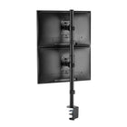 IntekView - MS200 Support de moniteur à double écran à montage sur poteau vertical-Garantie fabricant limitée de 3 ans
