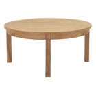 Modway - Marina Terrasse extérieure Teck Table basse ronde - Naturel-Construction en teck massif