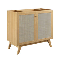 Modway - Soma 36" Armoire de toilette de salle de bain (lavabo non inclus) - Chêne-MDF et panneau de particules