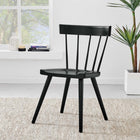 Modway - Sutter Fauteuil d’appoint de salle à manger - Noir-Pattes en bois écartées