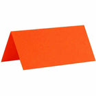 JAM Paper - Marque-places imprimables 3 3/4 po x 1-3/4 po - Marque-places orange, paquet de 12-Couleur : Brite Hue Orange / Complétez n'importe quel thème de fête et signalez un événement spécial avec des marque-places colorés.