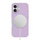 Blu Element - Étui Silicone MagSafe - pour iPhone 17 - Lavande-Bords surélevés pour protéger l'appareil photo et l'écran