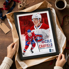 Frameworth - Cadre Cole Caufield Collage Portrait Canadiens - Impression Encadrée - 16 po L x 20 po H-8