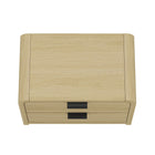 Manhattan Comfort - Ensemble de 2 tables de nuit modernes Grace 28" - chêne naturel et noir-17 po L x 28 po l x 20 po H