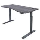 Motionwise - Bureau courbé ergonomique série M3 PRO Motionwise, 30 po x 60 po, électrique assis-debout, double moteurs - Gris Rustique-Réglage électrique de la hauteur : Passez facilement de la position assise à la position debout grâce à une plage de hauteur réglable de 28 po à 48 po, réduisant les douleurs dorsales et améliorant la posture pendant de longues journées de travail. Le système robuste à double moteur offre des ajustements de hauteur plus rapides et plus fluides