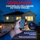Bell+Howell - Projecteur solaire LED extérieur Startastic avec télécommande - Noir-Transformez votre maison: fini échelles et guirlandes emmêlées installation rapide avec piquets pour illuminer maison, cour ou jardin avec motifs fête