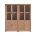 Manhattan Comfort - Jodie 31 po Bibliothèque Mid-Century Moderne - Érable - Lot de 2-Bibliothèque de style mid-century moderne pour bureau à domicile, salon et rangement supplémentaire lot de 2