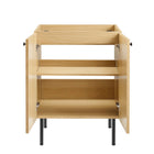 Modway - Chaucer 24" Armoire de toilette de salle de bain (lavabo non inclus) - Chêne-Assemblée requise