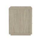 Manhattan Comfort - Table de nuit moderne Evelyn 32" à 3 tiroirs - Naturel-Assemblage à domicile requis Tout le matériel inclus