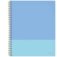 Mead - Agenda scolaire hebdomadaire/mensuel 2026-2027 - 11 po H x 9 po l - Deux tons de bleu - bilingue-15 mois : juillet 2026 à septembre 2027 + 3 pages mensuelles de octobre, novembre et décembre