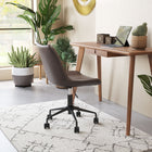 Zuo - Byron Chaise de bureau - Brun-Dimensions: 23,6 po L x 21,7 po L x 35,2 po H