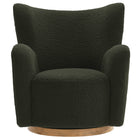 Modway - Montrose Ailier Sherpa Chaise pivotante d’accent - Noyer de fougère-7