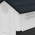 PawHut - Niche d’extérieur avec fenêtres pour miniature - gris foncé-Fabriqué en PP épais, robuste 
