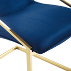 Modway - Pitch Performance Velvet Fauteuil à manger - Marine d’or-9