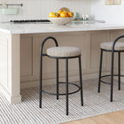 Zuo - Sisal Tabouret de comptoir - Beige Tweed - Ensemble de 2-Dimensions: 15,7 po L x 17,3 po L x 30,5 po H