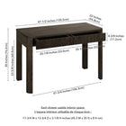 Hudson&Canal - Bureau Mendoza 48'' - Brun aulne-8
