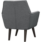 Modway - Posit Tissu rembourré Fauteuil - Gris-Matériau 100% polyester