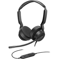Casque compatible Teams Yealink UH42 - Casque pour téléphone et ordinateur - Certifié Microsoft Teams  - Noir-Longueur du câble du casque : 0,65 m (du casque à l'unité de contrôle d'appel)
