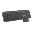 Logitech - MK955 Signature Slim ensemble clavier et souris sans fil - Graphite-Travaillez sur plusieurs ordinateurs: déplacez-vous simplement entre votre ordinateur personnel et votre ordinateur professionnel grâce à cet ensemble clavier et souris sans fil discret