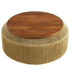 Modway - Maris Herbiers marins et bois Table basse - Noyer naturel-Nivelleurs ajustables pour la stabilité