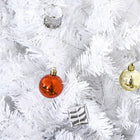 HOMCOM - Arbre de Noël Artificiel 5 Pieds Décoration Fêtes avec Ornements Blanc-Cet arbre artificiel est presque indiscernable d'un véritable épicéa 