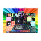 Art 101 - Kit combo ultime d'art à gratter - Ensemble de 41 pièces-Utilisez votre outil de grattage pour tracer les motifs et révéler des couleurs amusantes ou des arrière-plans scintillants