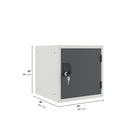 Ceha Canada - Caisson-casier cubique de 15 po - Gris basalte-SERRURE À CYLINDRE SÉCURISÉE : Inclut une serrure à cylindre fiable avec 2 clés pour une sécurité renforcée