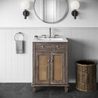 Modway - Lilo 24" Vanette de salle de bain - Gris blanc-Évier en céramique avec comptoir intégré