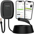 Emporia - Chargeur classique de niveau 2 48 A pour véhicules électriques avec câble de 7,3 m (24 pi) - NACS (TESLA) - Câblé - Noir-Conçue pour installation intérieure et extérieure avec construction durable offrant protection contre conditions environnementales, peut être admissible à incitatifs ou rabais selon la région
