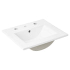 Modway - Chaucer 18" Vanette de salle de bain - Noir Blanc-Tablette réglable