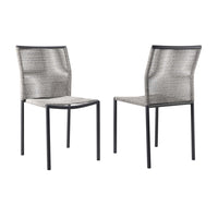 Modway - Serenity Terrasse extérieure Chaises Ensemble de 2, Gris clair-Chaises de patio extérieures - Ensemble de 2
