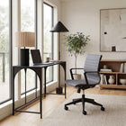 Zuo - Stacy Chaise de bureau - Gris foncé-Dimensions: 25,6 po L x 25,6 po L x 40,2 po H