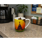Oscardo - Tasse porcelaine « Guardians » de John Rombough - 485 ml-Emballage boîte cadeau - Boîte spécialement conçue mettant en valeur l’œuvre de l’artiste avec des descriptions culturelles significatives