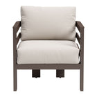 Zuo - Bal Harbor Fauteuil avec accoudoirs - Blanc-Coussins amovibles et pratiques