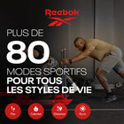 Reebok - Montre Sport Connectée Icon - 45.35 mm - Noir Absolu-Intégration native avec Google Fit, Apple Health Kit et Strava : chaque pas, chaque séance, chaque sortie compte