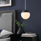 Modway - Stellar 1-Lumière Lumière suspendue - Nickel poli à l’opale-Abat-jour en verre opale