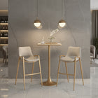 Zuo - Spot Table de bar - Beige/Or-Dimensions: 23,8 po L x 23,8 po L x 41,7 po H